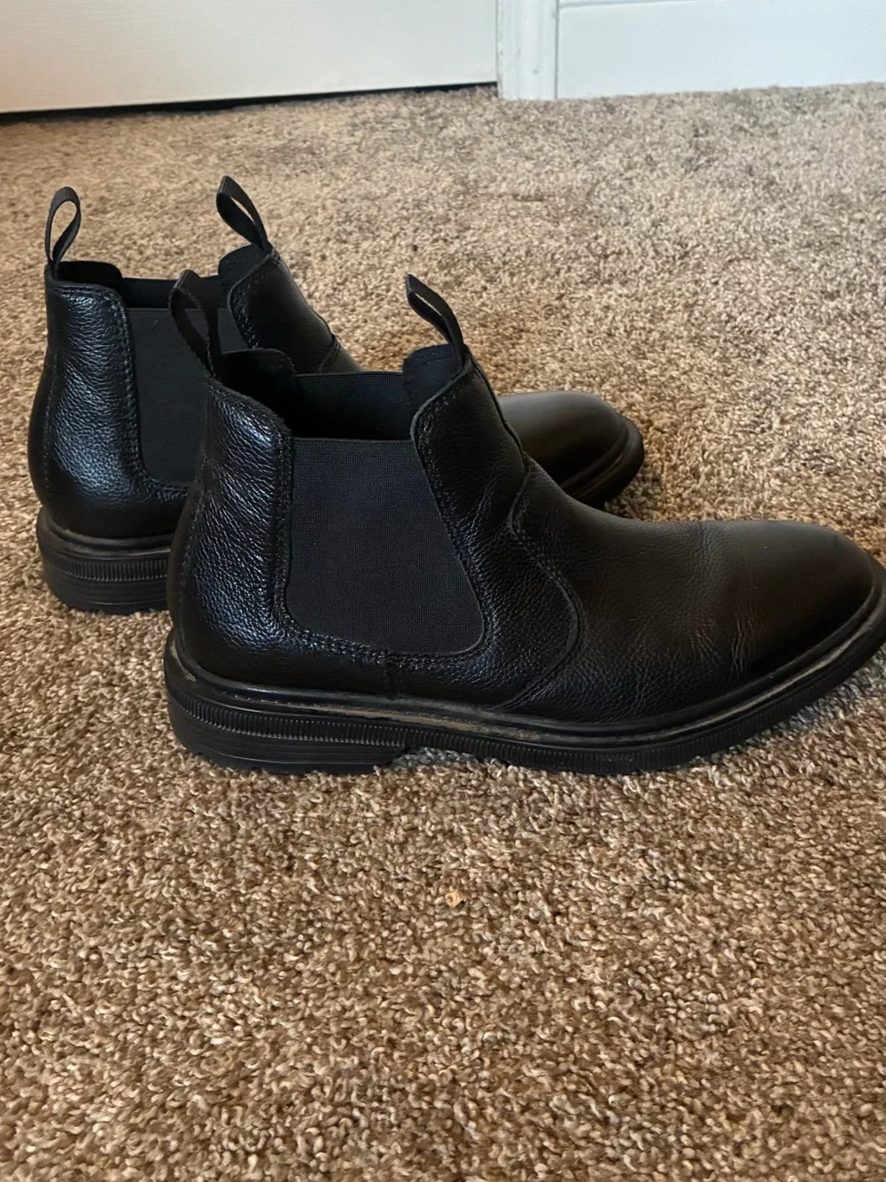 Clarks Black Leather Chelsea Boots - Picture 5 of 7